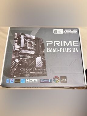 ASUS Prime B660-Plus D4 ATX Motherboard LGA1700 DDR4 PCIe 4.0 Open Box